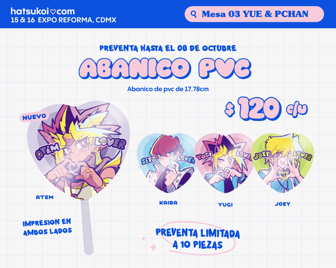 Abanico de pvc YGO