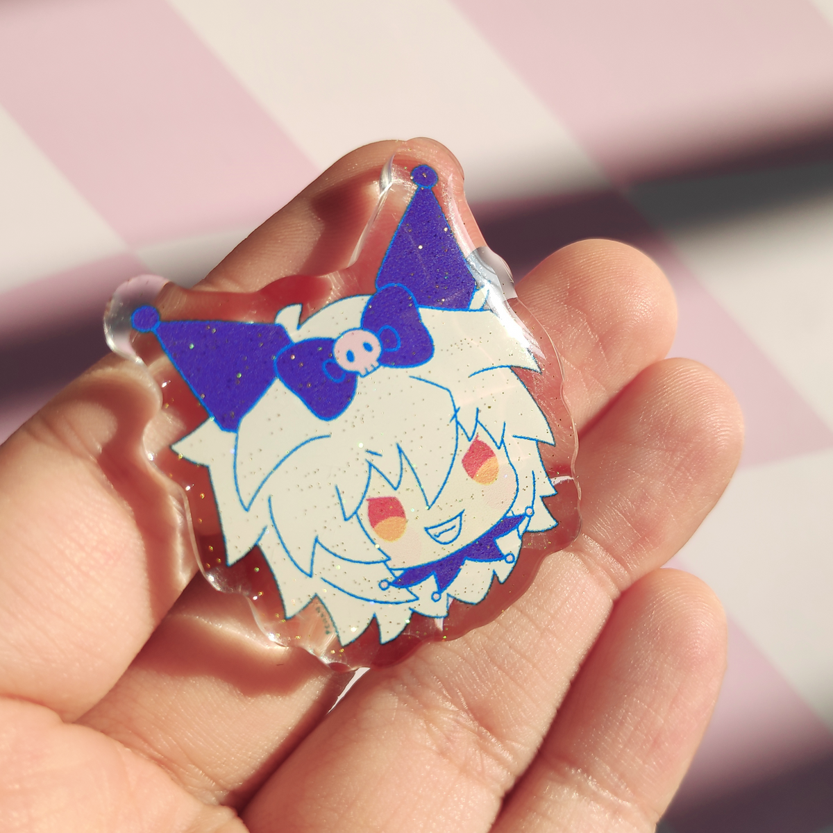 SanrioxYu-Gi-Oh! epoxy glitter Acrylic Pin