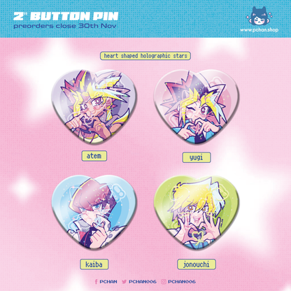 Preventa Botón corazón YGO2025