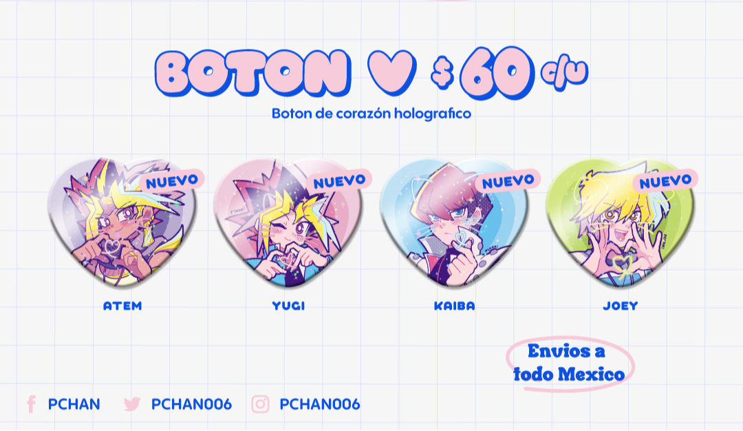 Boton corazon YGO2025
