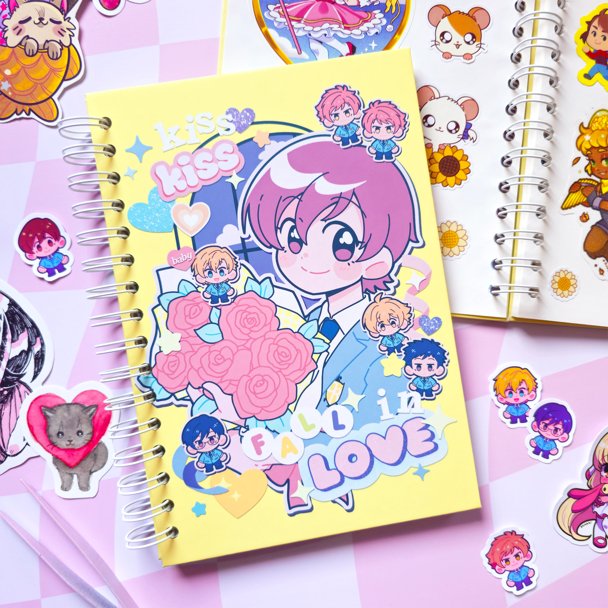 Libreta para stickers  Ouran Host Club