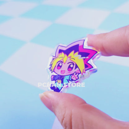 PRE-ORDER Yu-Gi-Oh! epoxy holo rainbow Acrylic Pin