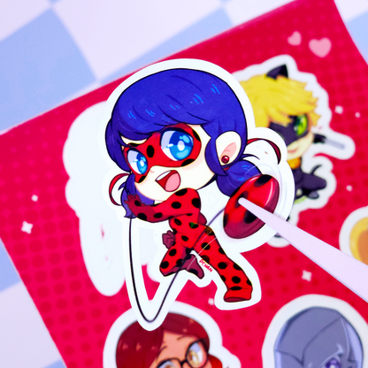 Miraculous Ladybug sticker sheet